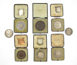1919-1921 Set Of 8 x Cambridge University Silver & Bronze Medals