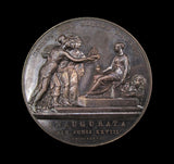 1838 Coronation Of Victoria Official 37mm Silver Medal - By Pistrucci