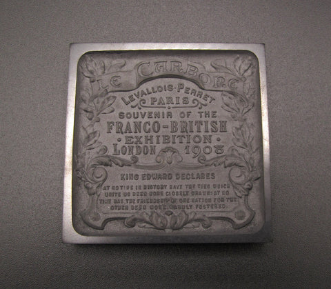 1908 Franco British Exhibition Earls Court 58mm Cased Medal