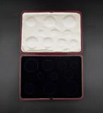 1893 Embossed Hard Case For 9 Coin Proof Set - Five Pound To Threepence