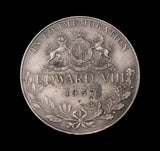 1937 Edward VIII Coronation 35mm Silver Medal - By Pinches
