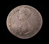 1761 George III & Charlotte Coronation 27mm Silver Medal