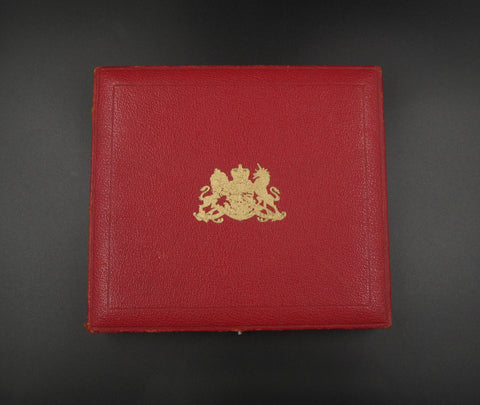 1887 Hard Case For 11 Coin Proof Set - Five Pound To Threepence