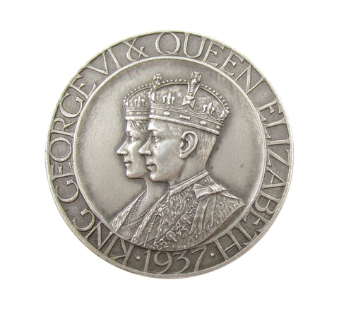 1937 Coronation Of George VI 32mm Silver Medal - By Hasler