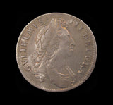 William III 1696 Shilling - Good Fine