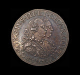1761 George III & Charlotte Marriage 26mm Silver Medalet
