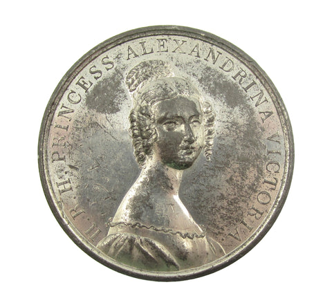 1837 Majority Of Princess Victoria 52mm Medal - By Davis