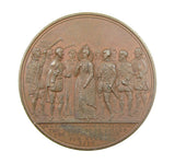 1838 Destruction Of The Royal Exchange 61mm Bronze Medal - By Barber