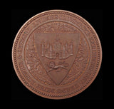 1867 Norwich & Eastern Counties Industrial Exhibition 58mm Medal - By Wyon