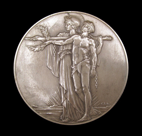 1928 Signing Of The Armistice Anniversary 76mm Silver Medal
