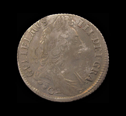 William III 1696 C Shilling - Chester - NVF
