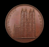 c.1850 Westminster Abbey 61mm Bronze Medal - By Davis