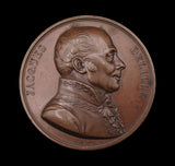 France 1821 Jacques Delille 41mm Medal - By Petit