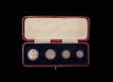 George V 1917 Full Maundy Set - Cased