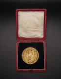 1911 George V Coronation 38mm Gilt Medal - By Owen