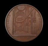 c.1840 St Paul's Cathedral 60mm Bronze Medal - By Davis