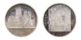 1974 Set Of 10 x 61mm Silver Cathedral Medals - By J. Davis