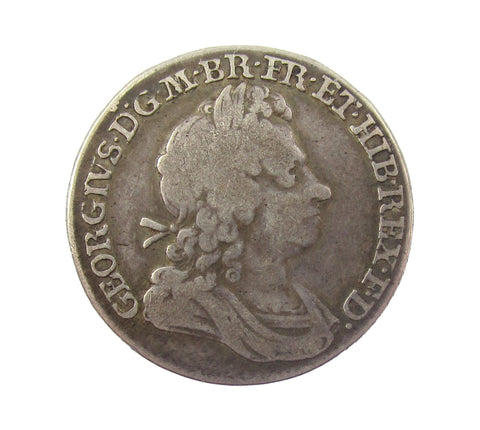 George I 1716 Shilling - Roses & Plumes - NF
