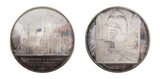 1974 Set Of 10 x 61mm Silver Cathedral Medals - By J. Davis