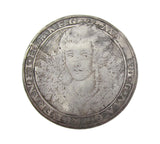 c.1630 Charles I & Henrietta Maria 27mm Silver Counter - By De Passe