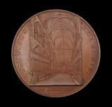 c.1850 Ely Cathedral 61mm Bronze Medal - By Davis