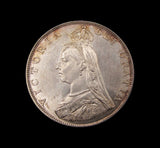 Victoria 1887 7 Coin Cased Specimen Set - Crown to Threepence