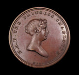 1817 Death Of Princess Charlotte 38mm Bronze Medal - By Hancock