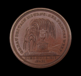 1817 Death Of Princess Charlotte 38mm Bronze Medal - By Hancock