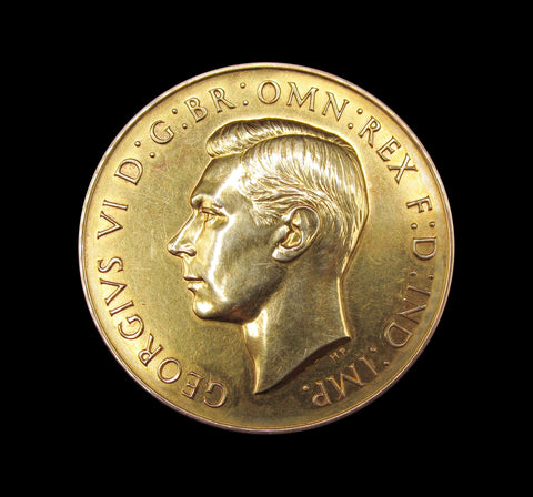 1947 Wellington College 44mm Gold 'Kings' Medal - By Paget