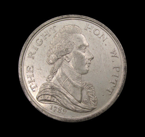 1789 William Pitt & Edward Thurlow 33mm Penny Token