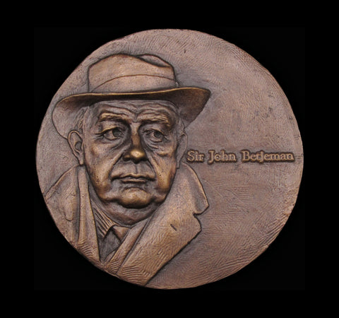 1985 Sir John Betjeman 105mm Medal - British Art Medal Society