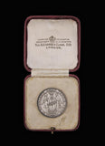 1921 St Dunstan's Lawn Tennis Fund 32mm Silver Medal - Cased