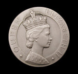 1953 Elizabeth II Coronation 39mm Silver Medal - By Fray