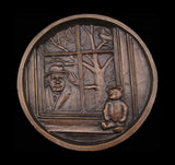 1985 Sir John Betjeman 105mm Medal - British Art Medal Society