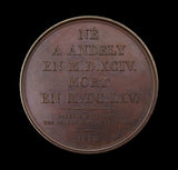 France 1817 Nicolas Poussin 41mm Medal - By Dubois