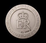 1953 Elizabeth II Coronation 39mm Silver Medal - By Fray