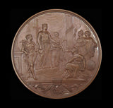 1884 Guildhall New Council Chamber 76mm Bronze Medal - By Wyon