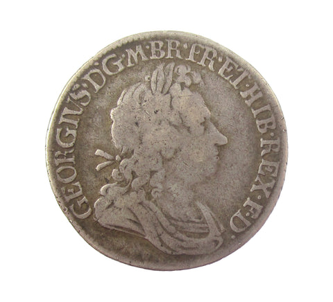 George I 1719 Shilling - Roses & Plumes - NF
