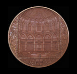1884 Guildhall New Council Chamber 76mm Bronze Medal - By Wyon