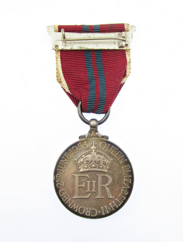 1953 Elizabeth II Coronation Medal On Ribbon