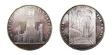 1974 Set Of 10 x 61mm Silver Cathedral Medals - By J. Davis