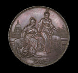 1891 Wilhelm II Visit To London 80mm Bronze Medal - By Elkington