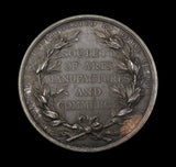 1901 Society Of Arts 56mm Silver President's Medal - By Fuchs / Wyon