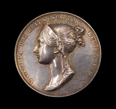 1838 Coronation Of Victoria Official 36mm Silver Medal - By Pistrucci