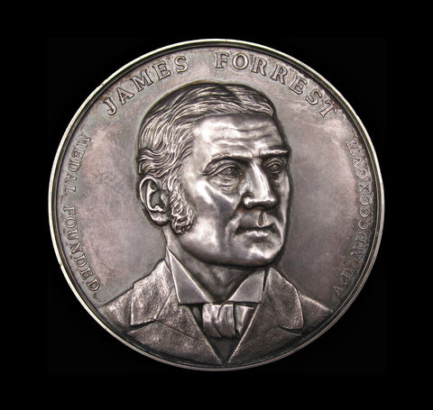 1909-1910 Institution of Civil Engineers James Forrest 57mm Silver Medal - By Wyon