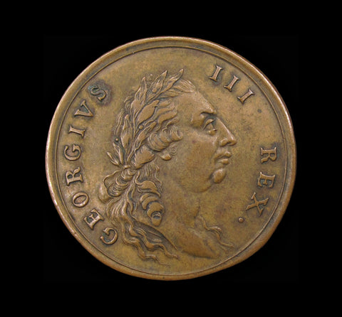 1789 George III St Paul's Middlesex Halfpenny Token - DH930