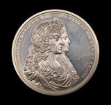 1687 William & Mary Spanish Wreck Recovered 54mm Silver Medal