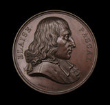 France 1817 Blaise Pascal 41mm Medal - By Dubois