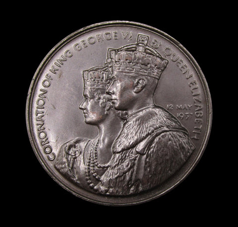 1937 George VI & Elizabeth Coronation 44mm Medal - Boxed