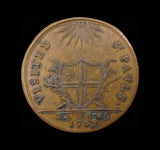 1789 George III St Paul's Middlesex Halfpenny Token - DH930